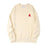 Unisex Embroidered Letter A Sweatshirt Casual Round Neck Cotton Blend Pullover Top On Sale