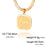 12 Constellation Taurus Zodiac Square Medallion Pendant Snake Chain Necklaces On Sale