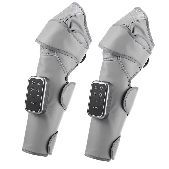 1 Pair of 360° Cordless Air Compression Leg & Knee Massager with Heat, Rechargeable 3-Mode Calf Massage Wrap On Sale