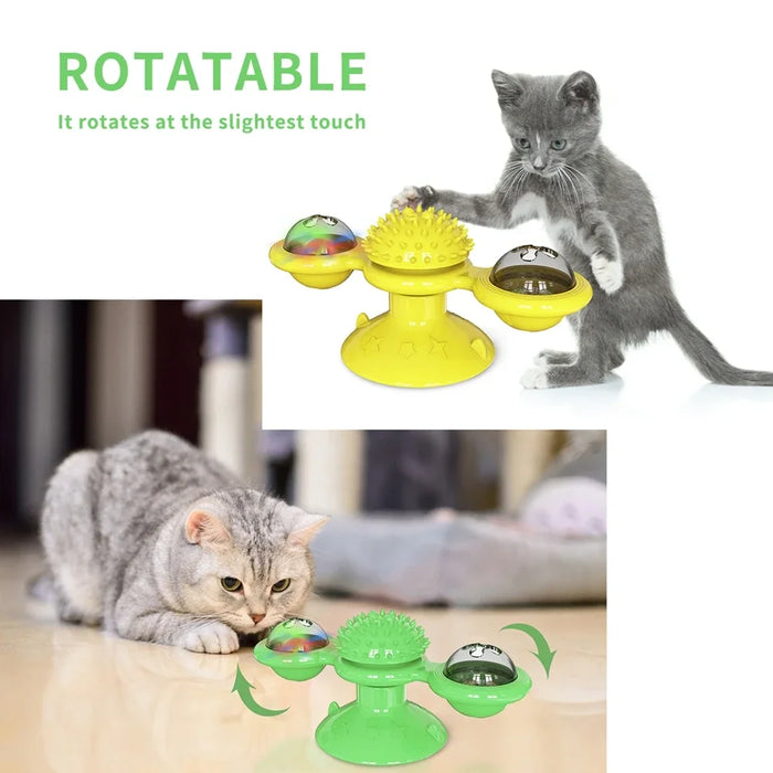 Turn The Windmill Interactive Cat Game Toy On Sale