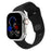 Black Irregular Shape Adjustable Silicone Sporty Watch Band Compatible with Apple Watch 38mm–49mm On Sale | Replacement Watch Band Compatible with Apple Watch Series 1–11, SE & Ultra 