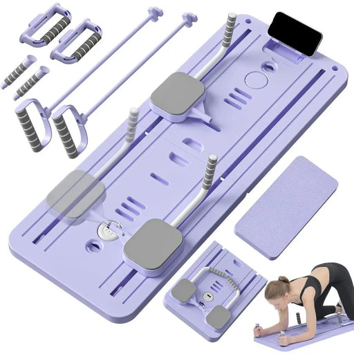 6-in-1 Foldable Multi-Purpose Pilates Exercise Board For Abdominal And Core Strength Workout Training On Sale
