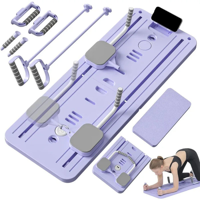 6-in-1 Foldable Multi-Purpose Pilates Exercise Board For Abdominal And Core Strength Workout Training On Sale