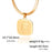 12 Constellation Aquarius Zodiac Square Medallion Pendant Snake Chain Necklaces On Sale