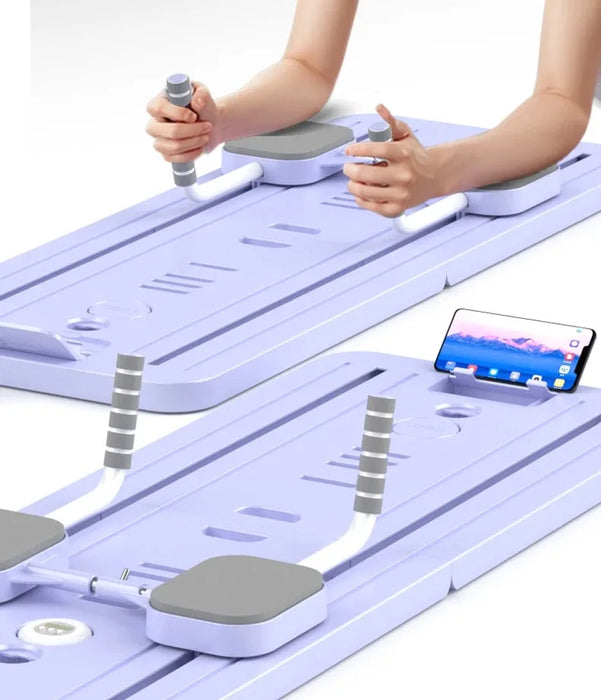 6-in-1 Foldable Multi-Purpose Pilates Exercise Board For Abdominal And Core Strength Workout Training On Sale