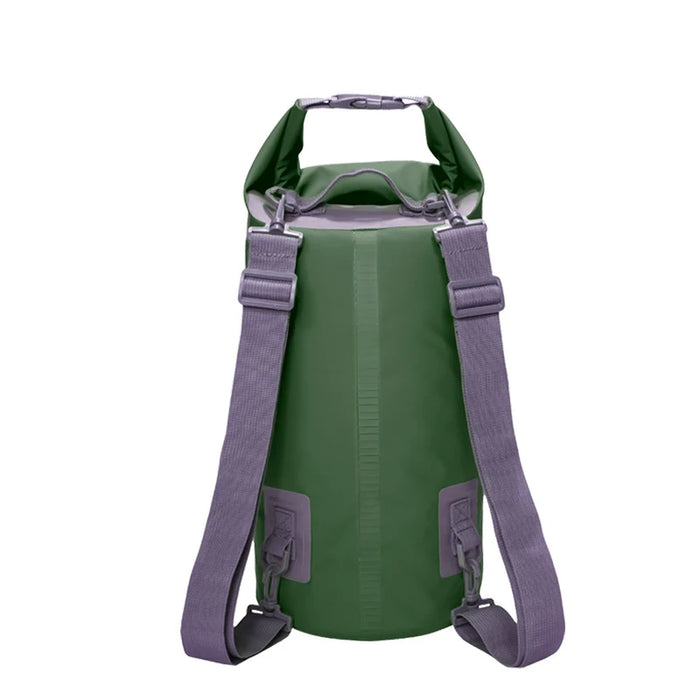 Dark Green Lightweight Waterproof Dry Bag Backpack For Outdoor Water Sports (5L–30L) On Sale