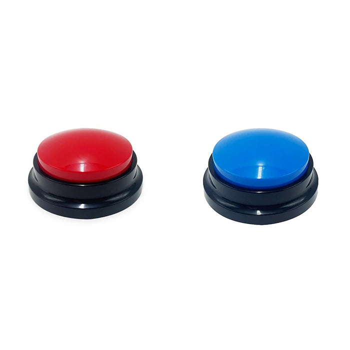 House Pet Training Communication Buzzer 2 Multicolour Buttons With Playback And 30 Second Voice Recordings On Sale