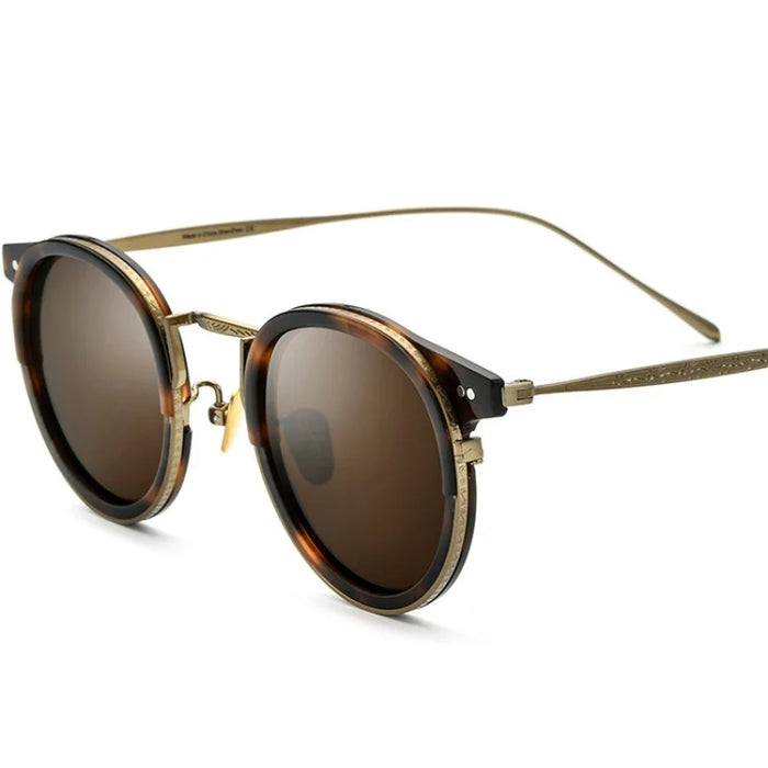 Ultralight Titanium Polarized Vintage Style Sunglasses For Men and Women