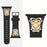 Aquarius Black - 12 Constellations Silicone Sport Watch Band With Stainless Steel Zodiac Symbol Detail Compatible with Apple Watch Series 1–11, SE, Ultra, and Ultra 2 On Sale