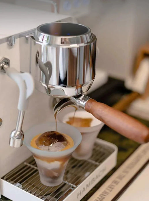 58mm Semi-Automatic Espresso Machine with PID Temperature Control, 9-Bar Pump, Pressure Gauge & Steam Wand On Sale