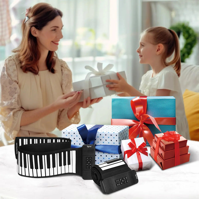 88 Keys Foldable Roll-up Digital Piano With Rechargeable Battery 128 Rhythms And Tones On Sale