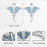 925 Sterling Silver Ocean Blue Devil Ray Stud Earrings On Sale
