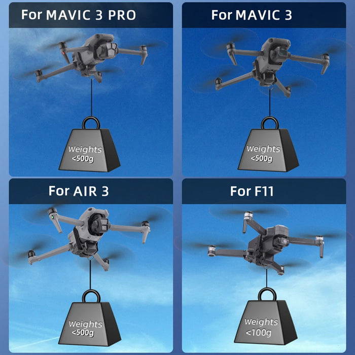 Universal Drone Airdrop Thrower Device with Remote Control for DJI Mini 4, 3, Pro On Sale