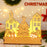 Winter Wonderland Candle Holder DIY Wooden Christmas Desktop Ornaments Home Decoration On Sale