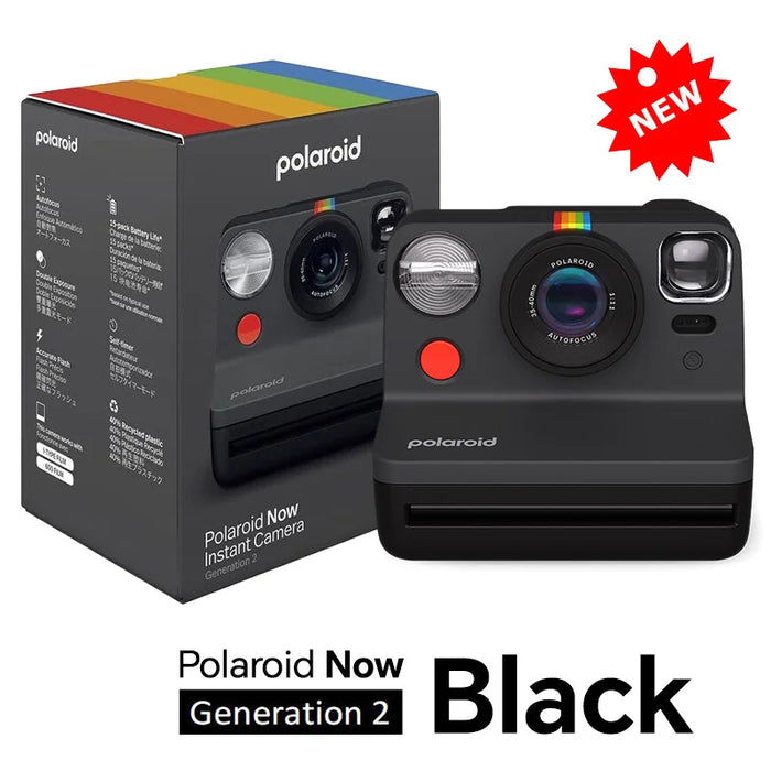 Black Polaroid Now 2nd Generation iType Instant Camera On Sale