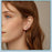 925 Sterling Silver 14K Gold Plated Two-tone Angel's Wings Stud Earrings On Sale