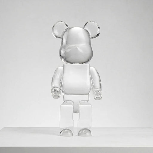 400% Clear Crystal Bear Statuette Pop Art collectible Decoration On Sale