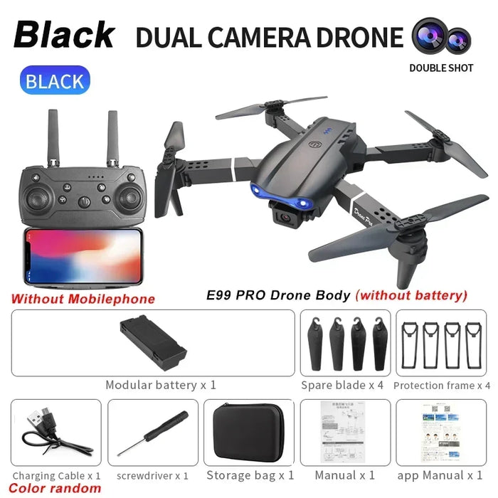 E99 Pro 4K 1080P Wide Angle HD Dual Camera GPS Drone