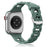 Pine Green O-Ring Silicone Chain Link Bracelets For Apple Watch Band 38mm, 40mm, 41mm, 42mm, 44mm, 45mm, 46mm, 49mm On Sale