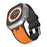 Black Orange Carbon Fiber Pattern Sport Watch Band On Sale