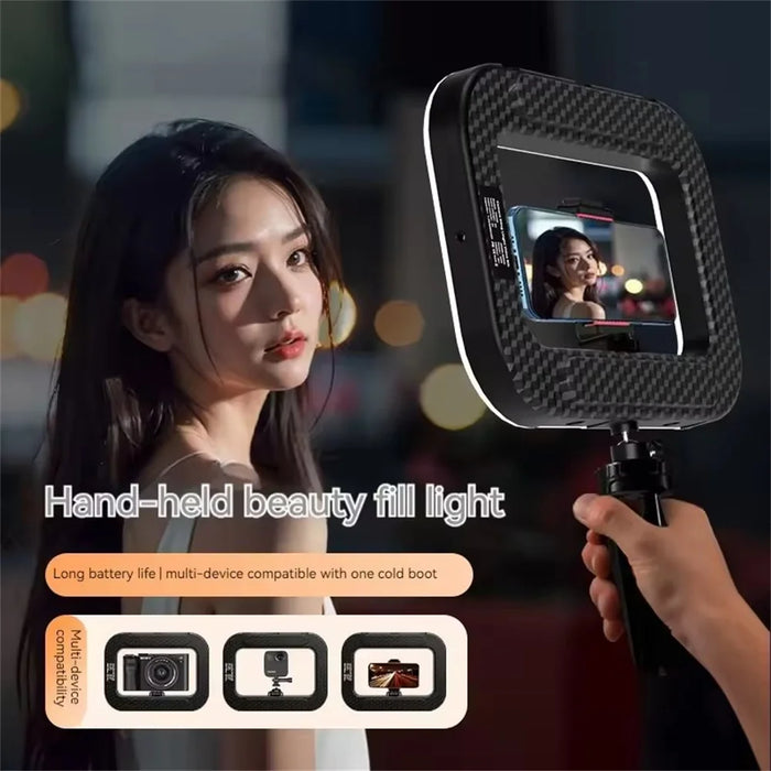 Rechargeable Handheld LED Ring Fill Light For Indoor, Outdoor Mobile Phone Photography, Selfie, Youtube Live On Sale
