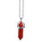 Natural Quartz Crystal Hexagonal Pillar Bullet Pendant Necklaces On Sale
