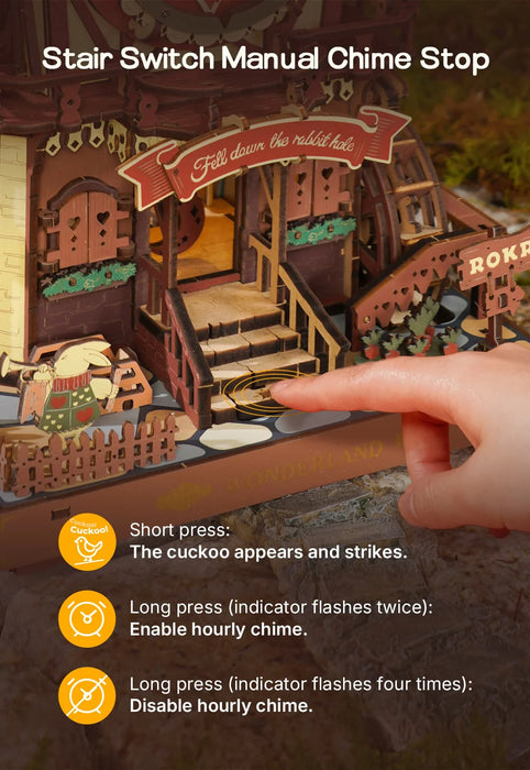 Cuckoo Clock DIY Mechanical 3D Wooden Puzzle Kit On Sale