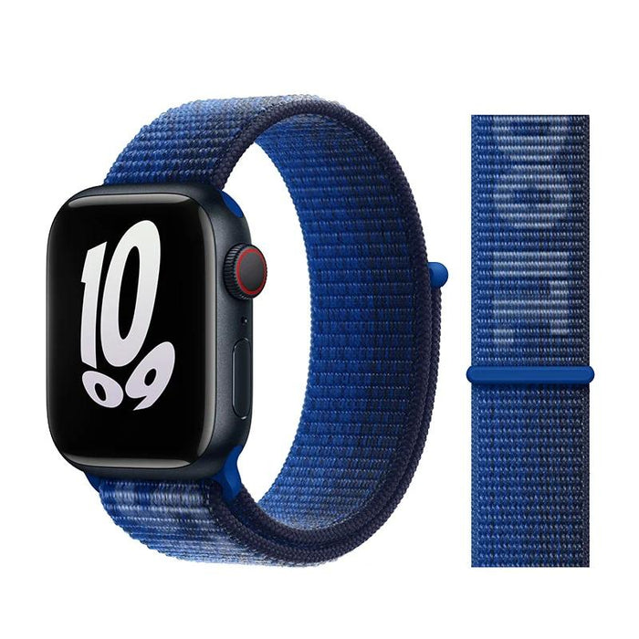 Blue Nylon Watch Straps For Apple Watch On Sale