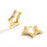 925 Sterling Silver Star Moon Star Shape Huggie Hoop Earrings With Zircon Accents On Sale