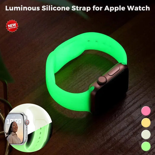 Glow In The Dark Silicone iWatch Bracelet For Apple Watch On Sale