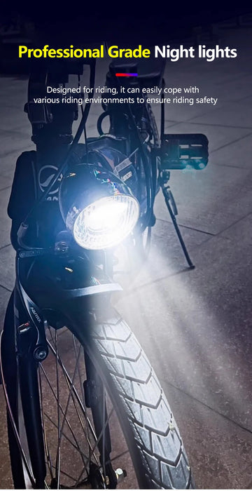 LED Retro Style Bicycle Headlamp Light - Rechargeable Or Battery Options On Sale