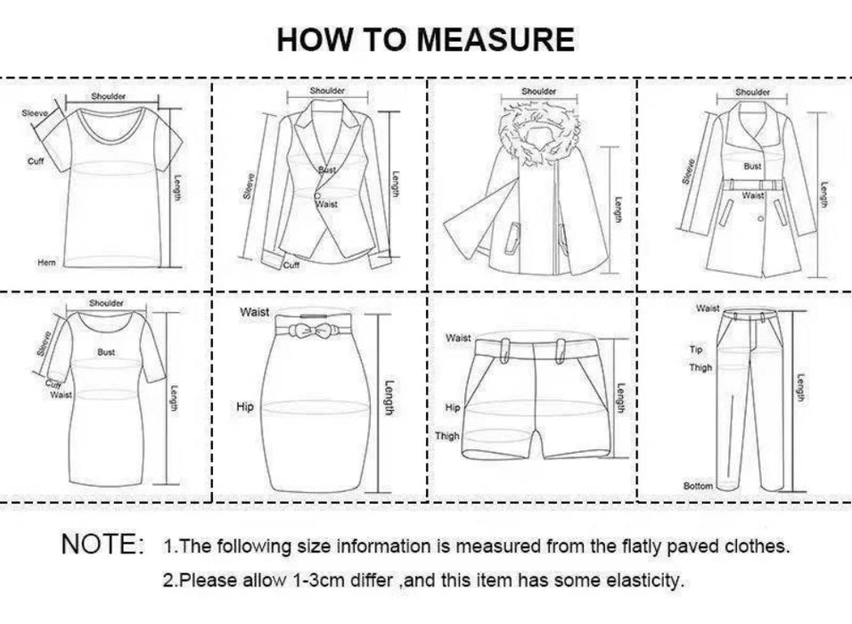 How to measure garment