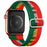 Portugal flag soccer series nylon stretch adjustable watch band compatible with Apple Watch 38mm-49mm On Sale