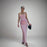 Elegant Strapless Corset Satin Maxi Pink Dress On Sale