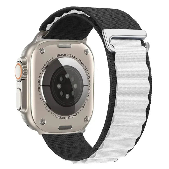 Black White Alpine Loop Collection For Apple Watch Series On Sale
