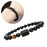 Black Obsidian Zodiac Constellation Charm Black Onyx Natural Stone Bead Bracelet For Women And Men On Sale