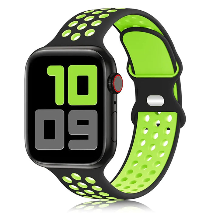 Black Green Silicone Sport Band for Apple Watch Strap On Sale