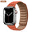 Sunset Leather Link Magnetic Loop Apple Watch Band On Sale