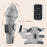 Measurement of 360° Cordless Air Compression Leg & Knee Massager with Heat, Rechargeable 3-Mode Calf Massage Wrap