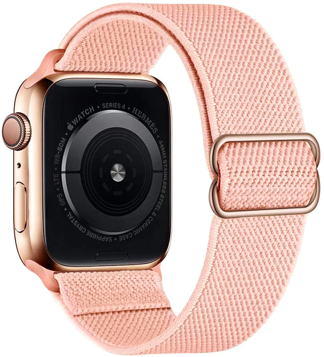 Pink Sand Scrunchie Watch Strap For Apple Watch Band Series 49mm, 45mm, 44mm, 42mm, 41mm, 40mm, 38mm On Sale