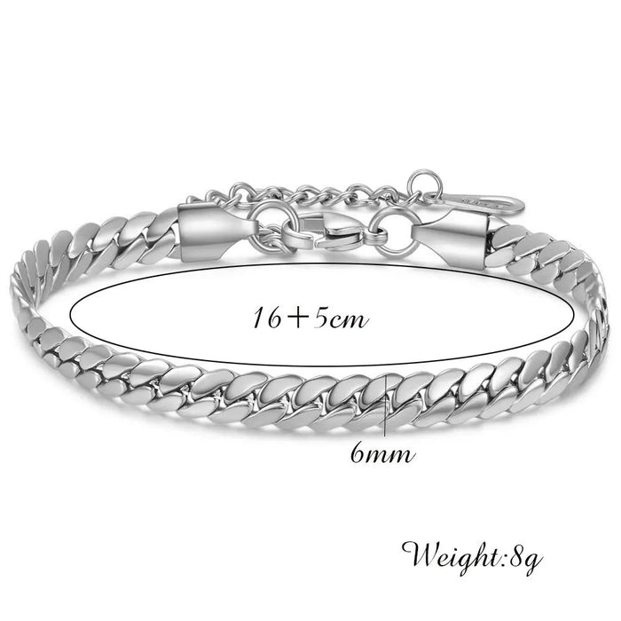 Stainless Steel Miami Chunky Link Chain Bracelets On Sale