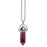 Natural Quartz Crystal Hexagonal Pillar Bullet Pendant Necklaces On Sale