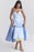 Baby Blue A-Line Vintage Style Temperament Dress On Sale
