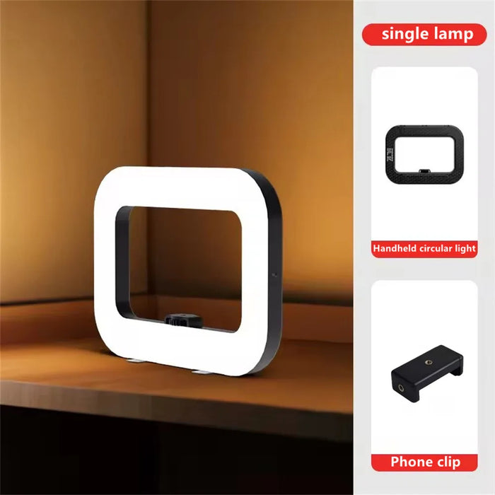 Rechargeable Handheld LED Ring Fill Light For Indoor, Outdoor Mobile Phone Photography, Selfie, Youtube Live On Sale