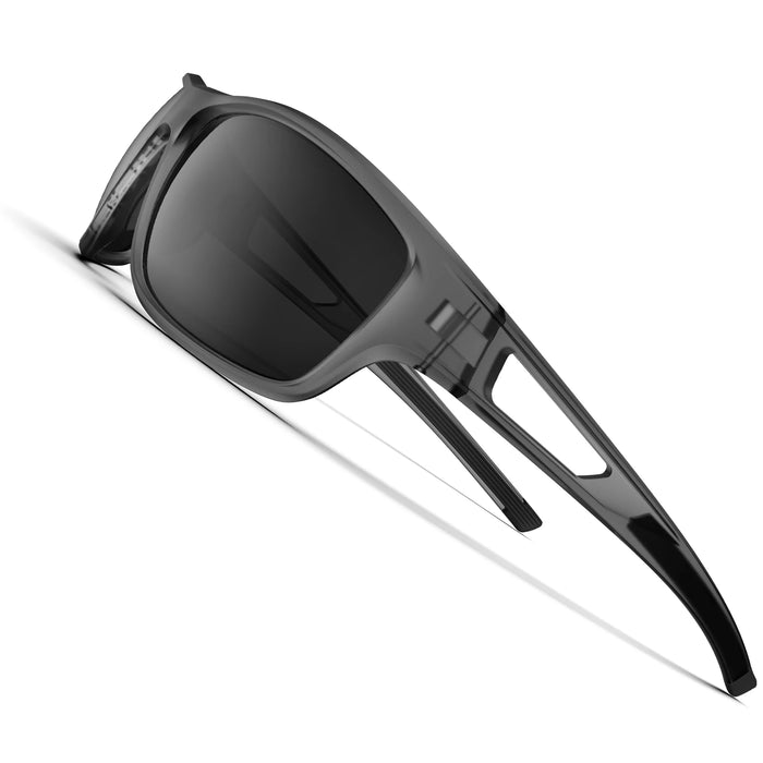 Sand Transparent Ultra Lightweight Frame Polarized Sports UV400 Sunglasses On Sale