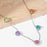 Genuine Platinum Plated S925 Multicolored CZ Gemstone Hearts Pendant Necklace