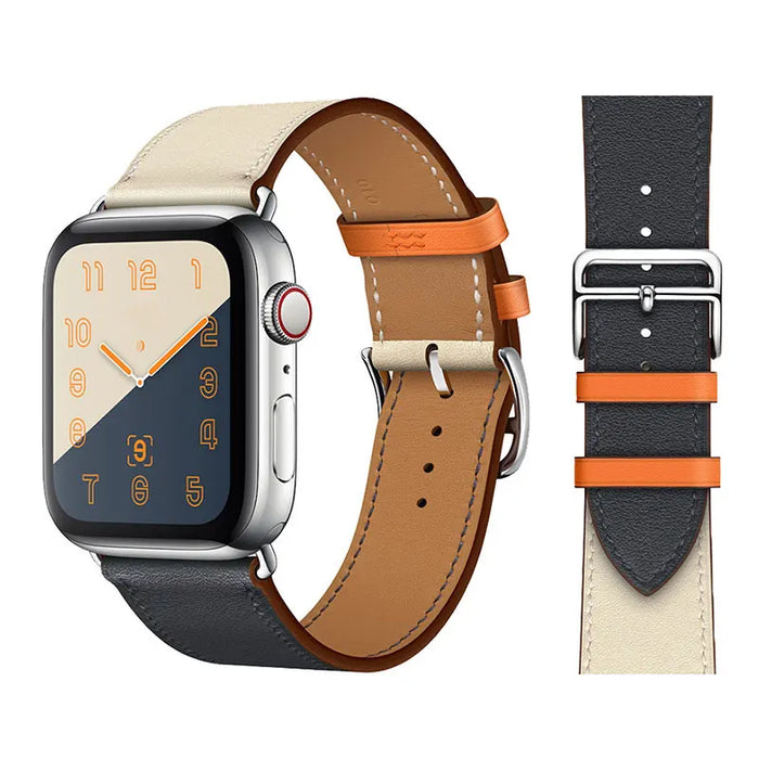 Indigo Craie Genuine Leather Loop Apple Watch Band For iWatch Series On Sale