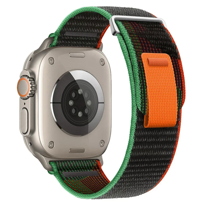 Green Red Trail Loop Watch Straps Collection For Apple Watch Series On Sale