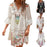 Bohemian Style Floral Printed Sleeve Lace Dress On Sale