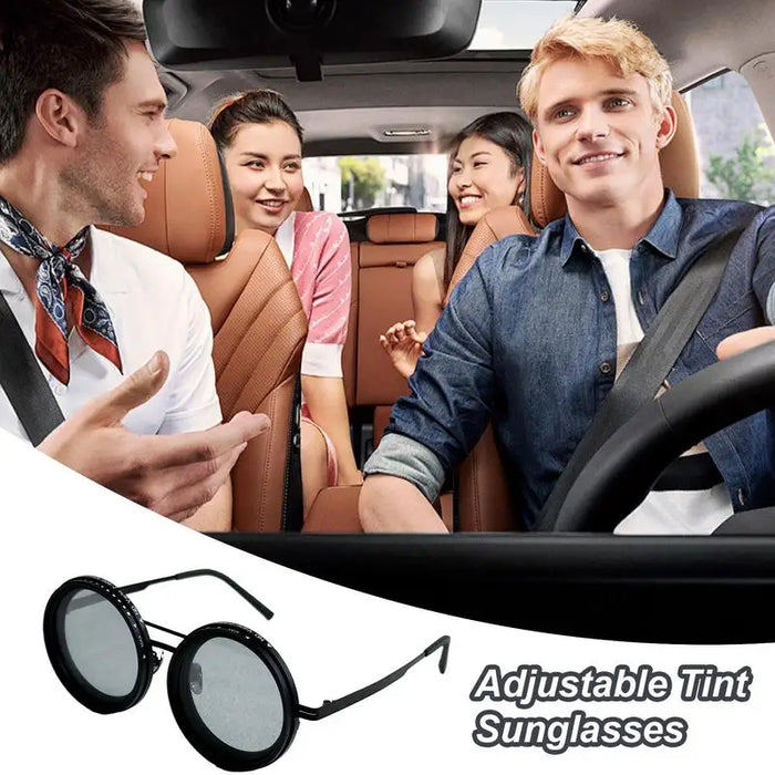 9 Gears Adjustable ND Dimming Filter UV Polarized Sunglasses On Sale